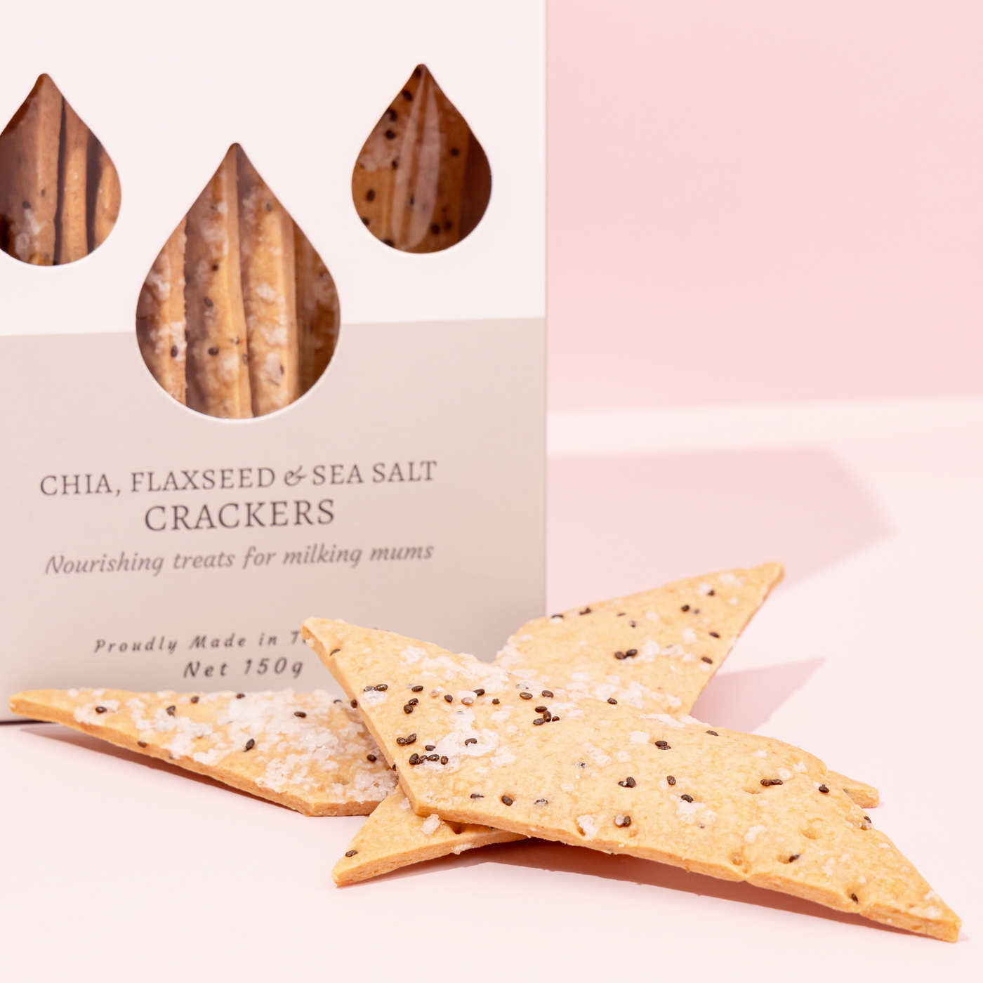 Chia, Flaxseed & Sea Salt Cracker - DF